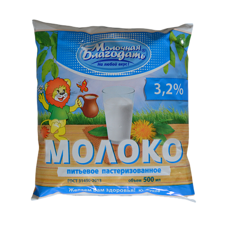 Молоко питьевое пастеризованное МДЖ 3,2%